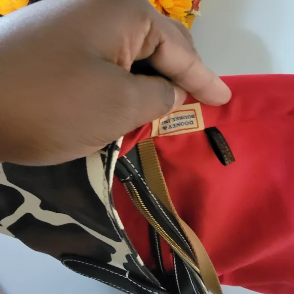 Dooney & Bourke Giraffe Print Satchel - Picture 10 of 12